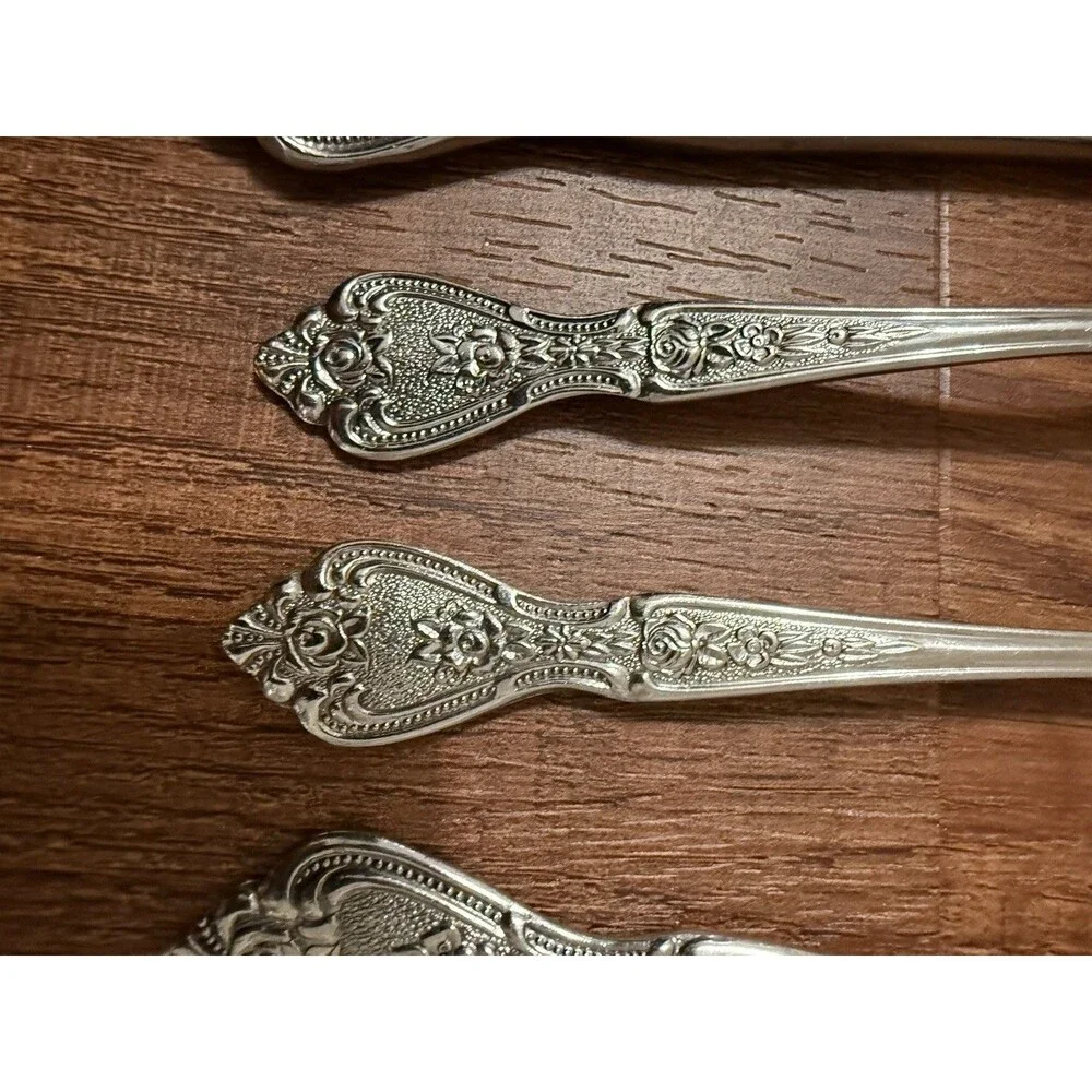 NORMANDY Stainless Japan Vintage Floral Roses Replacements Fork Spoon Knife Lot